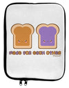 Cute PB and J Design - Made for Each Other 9 x 11.5 Tablet Sleeve by TooLoud-TooLoud-White-Black-Davson Sales