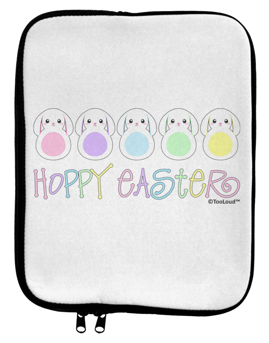 Cute Pastel Bunnies - Hoppy Easter 9 x 11.5 Tablet Sleeve by TooLoud-TooLoud-White-Black-Davson Sales