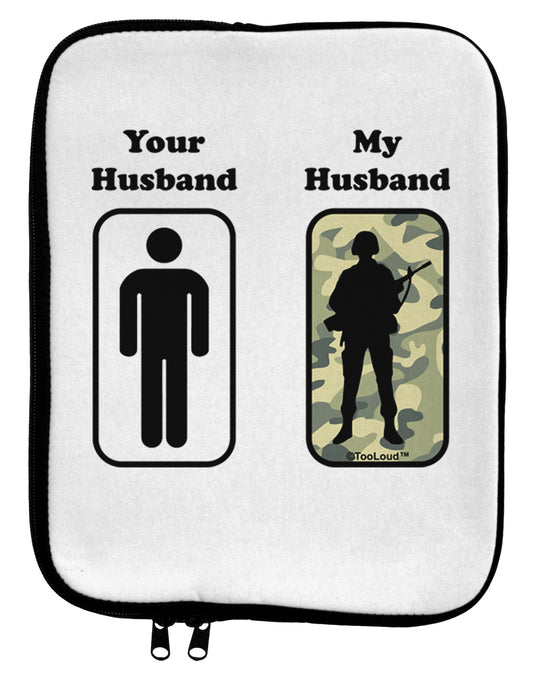 Your Husband My Husband 9 x 11.5 Tablet Sleeve by TooLoud-TooLoud-White-Black-Davson Sales