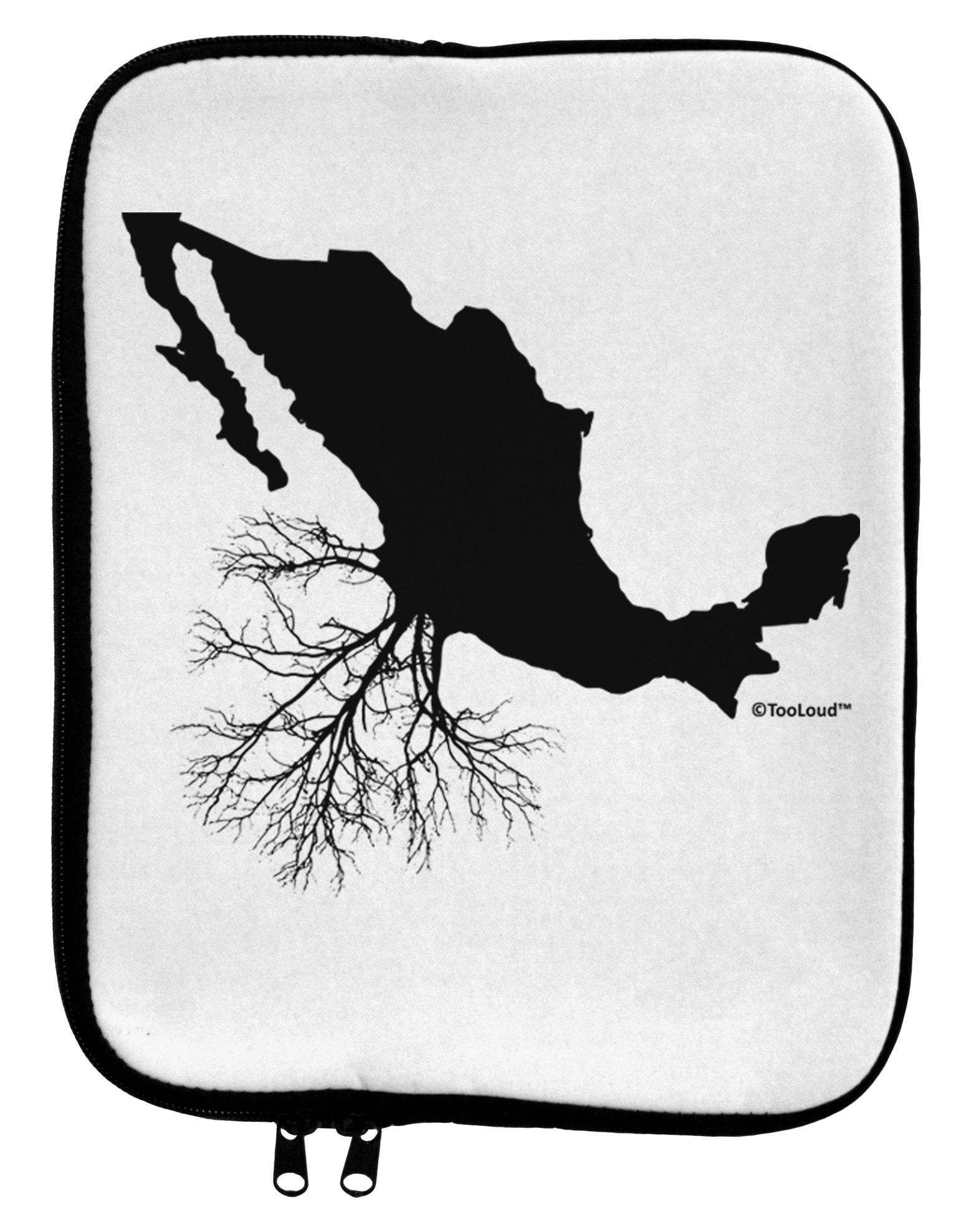 Mexican Roots Design 9 x 11.5 Tablet Sleeve by TooLoud-TooLoud-White-Black-Davson Sales