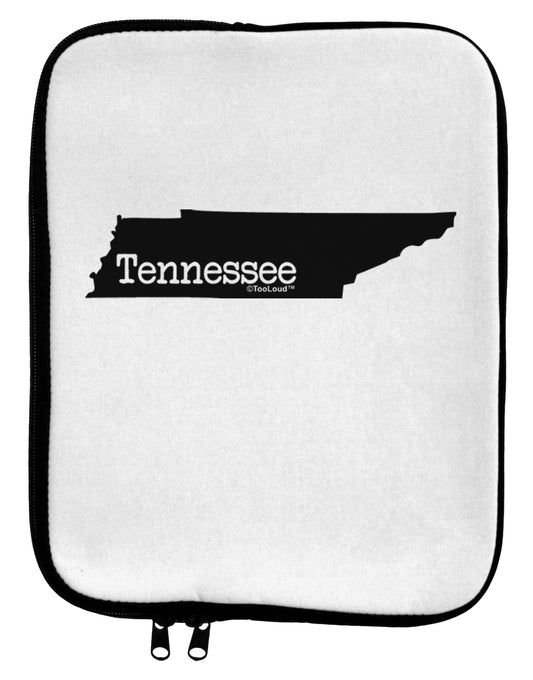 Tennessee - United States Shape 9 x 11.5 Tablet Sleeve by TooLoud-TooLoud-White-Black-Davson Sales