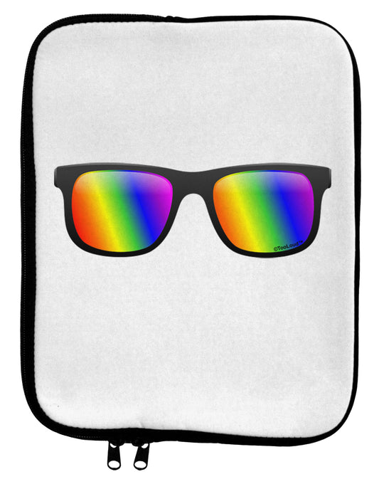 Pride Rainbow Lenses 9 x 11.5 Tablet Sleeve by TooLoud-TooLoud-White-Black-Davson Sales