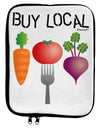 Buy Local - Vegetables Design 9 x 11.5 Tablet Sleeve by TooLoud-TooLoud-White-Black-Davson Sales