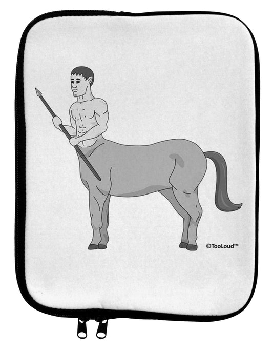 Greek Mythology Centaur Design - Grayscale 9 x 11.5 Tablet Sleeve by TooLoud-TooLoud-White-Black-Davson Sales