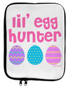 Lil' Egg Hunter - Easter - Pink 9 x 11.5 Tablet Sleeve by TooLoud-TooLoud-White-Black-Davson Sales