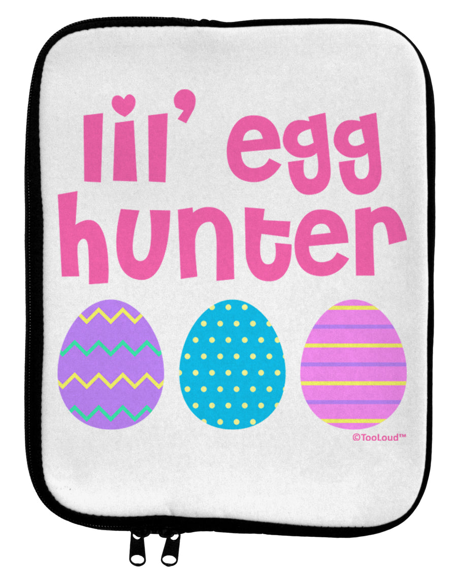 Lil' Egg Hunter - Easter - Pink 9 x 11.5 Tablet Sleeve by TooLoud-TooLoud-White-Black-Davson Sales