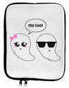 Cute Ghost Couple My Boo Halloween 9 x 11.5 Tablet Sleeve-TooLoud-White-Black-Davson Sales