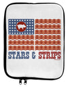 American Bacon Flag - Stars and Strips 9 x 11.5 Tablet Sleeve by TooLoud-TooLoud-White-Black-Davson Sales
