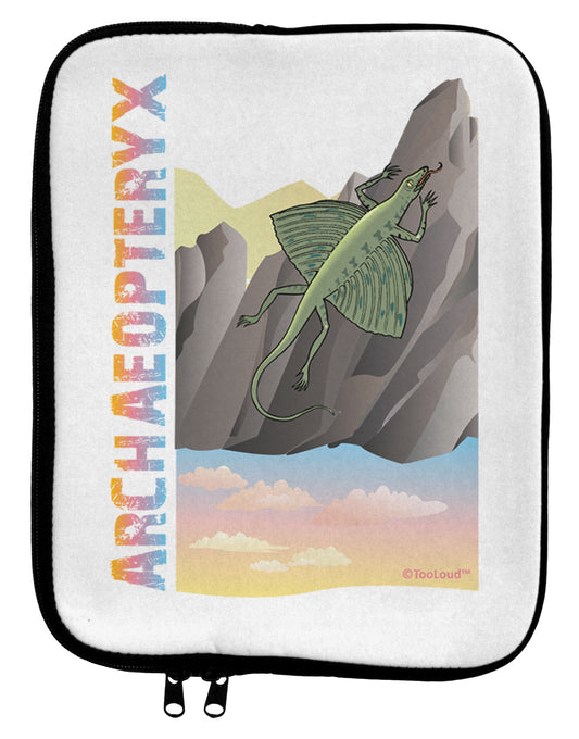 Archaopteryx - With Name 9 x 11.5 Tablet Sleeve by TooLoud-TooLoud-White-Black-Davson Sales