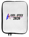 Kirk Spock 2020 Funny 9 x 11.5 Tablet Sleeve by TooLoud-TooLoud-White-Black-Davson Sales