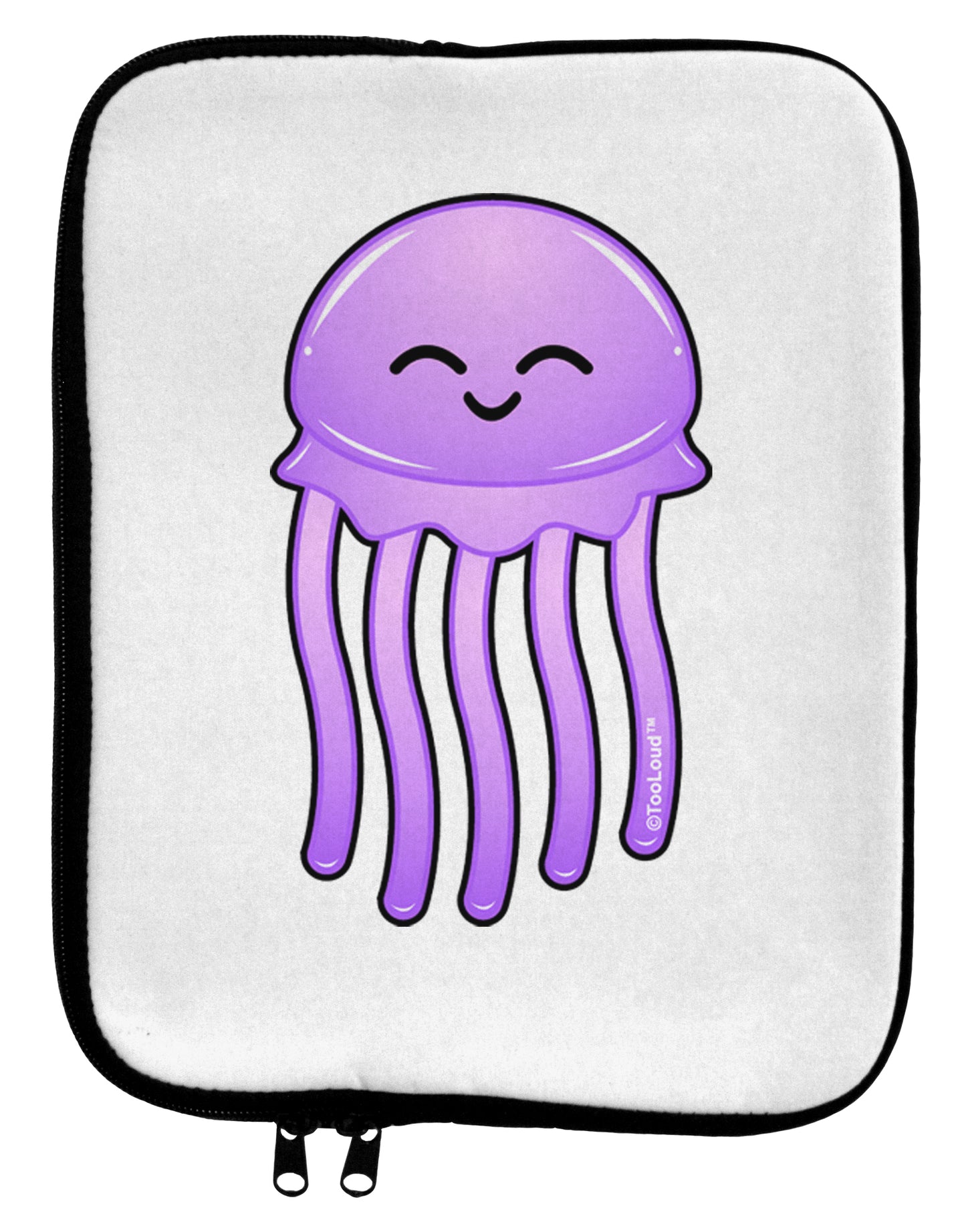 Cute Jellyfish 9 x 11.5 Tablet Sleeve by TooLoud-TooLoud-White-Black-Davson Sales