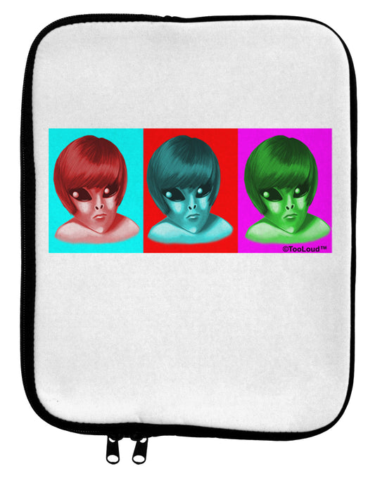 Extraterrestial Pop-art #2 9 x 11.5 Tablet Sleeve by TooLoud-TooLoud-White-Black-Davson Sales