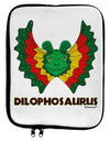 Dilophosaurus Design - Color - Text 9 x 11.5 Tablet Sleeve by TooLoud-TooLoud-White-Black-Davson Sales