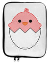 Cute Hatching Chick - Pink 9 x 11.5 Tablet Sleeve by TooLoud-TooLoud-White-Black-Davson Sales