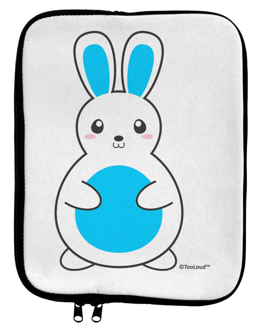 Cute Easter Bunny - Blue 9 x 11.5 Tablet Sleeve by TooLoud-TooLoud-White-Black-Davson Sales