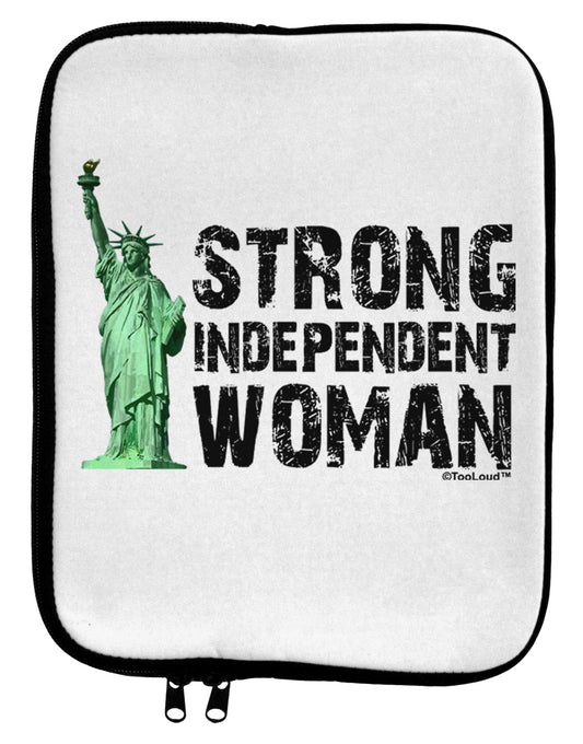 Statue of Liberty Strong Woman 9 x 11.5 Tablet Sleeve by TooLoud-TooLoud-White-Black-Davson Sales