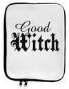 Good Witch - Halloween Text 9 x 11.5 Tablet Sleeve-TooLoud-White-Black-Davson Sales