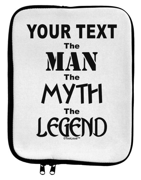 Personalized The Man The Myth The Legend 9 x 11.5 Tablet Sleeve by TooLoud-TooLoud-White-Black-Davson Sales