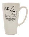 Customized Mr and Mr -Name- Established -Date- Patterned 16 oz Conical Latte Coffee Cup - TooLoud-Conical Latte Mug-TooLoud-White-Davson Sales