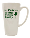 St Patrick: The Perfect Companion for Your Latte - TooLoud-Conical Latte Mug-TooLoud-White-Davson Sales