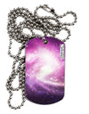 Purple Galaxy AOP Adult Dog Tag Chain Necklace-Dog Tag Necklace-TooLoud-1 Piece-Davson Sales