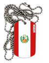 Peru Flag AOP Adult Dog Tag Chain Necklace-Dog Tag Necklace-TooLoud-1 Piece-Davson Sales