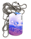 California Mountainscape Adult Dog Tag Chain Necklace-Dog Tag Necklace-TooLoud-White-Davson Sales