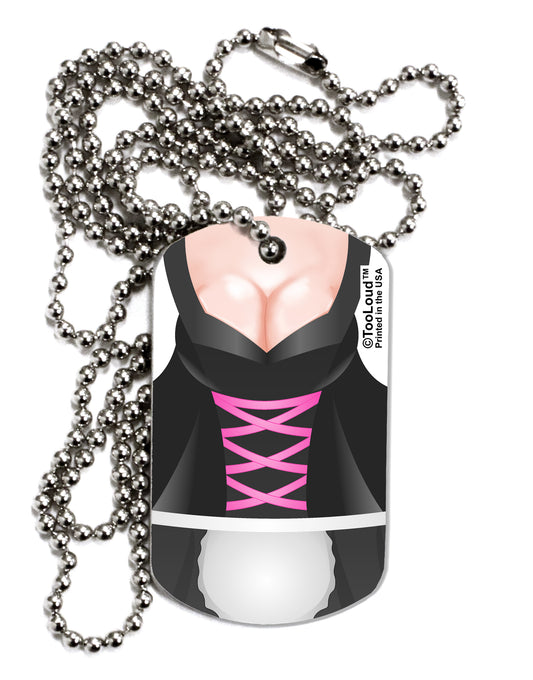 Sexy Dirndl Costume Black Adult Dog Tag Chain Necklace by TooLoud-Dog Tag Necklace-TooLoud-1 Piece-Davson Sales
