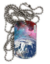 Fantasy Galactic Earth All Over Adult Dog Tag Chain Necklace by TooLoud-Dog Tag Necklace-TooLoud-1 Piece-Davson Sales