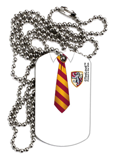 Wizard Uniform Red and Yellow Adult Dog Tag Chain Necklace by TooLoud-TooLoud-1 Piece-Davson Sales