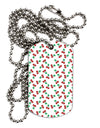 Cherries Everywhere Adult Dog Tag Chain Necklace by TooLoud-Dog Tag Necklace-TooLoud-White-Davson Sales