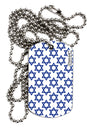 Stars of David Jewish Adult Dog Tag Chain Necklace by TooLoud-Dog Tag Necklace-TooLoud-1 Piece-Davson Sales