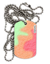 Rainbow Sherbet Adult Dog Tag Chain Necklace by TooLoud-Dog Tag Necklace-TooLoud-White-Davson Sales