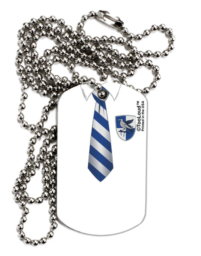 Wizard Uniform Blue and Silver AOP Adult Dog Tag Chain Necklace by TooLoud-TooLoud-1 Piece-Davson Sales