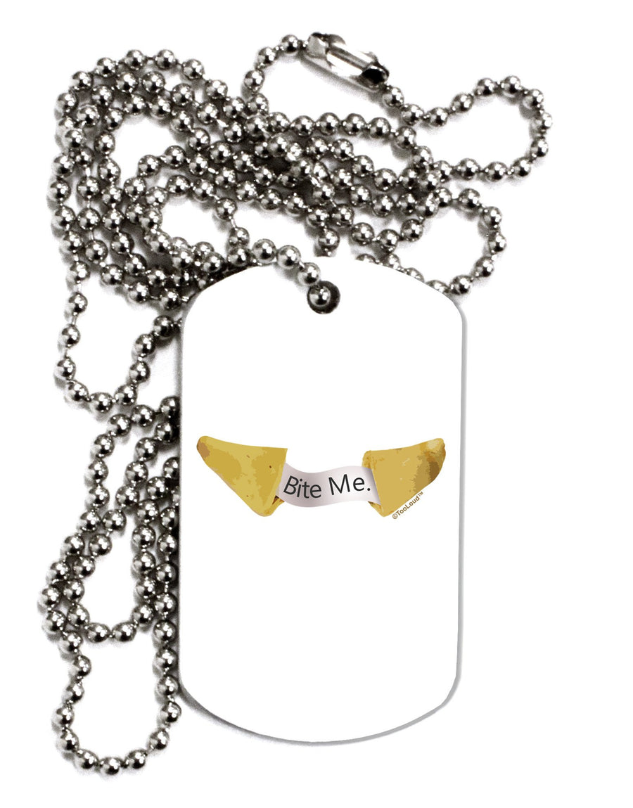 Bite Me - Fortune Cookie Adult Dog Tag Chain Necklace-Dog Tag Necklace-TooLoud-12 Pieces-Davson Sales