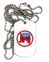 Distressed No Republicans Sign Adult Dog Tag Chain Necklace-Dog Tag Necklace-TooLoud-1 Piece-Davson Sales