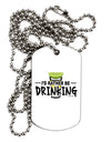 I'd Rather Be Drinking Adult Dog Tag Chain Necklace-Dog Tag Necklace-TooLoud-1 Piece-Davson Sales