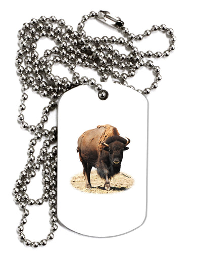 Strong Bison Cutout Adult Dog Tag Chain Necklace-Dog Tag Necklace-TooLoud-1 Piece-Davson Sales