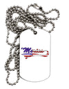 Merica Established 1776 - American Flag Style Adult Dog Tag Chain Necklace by TooLoud-Dog Tag Necklace-TooLoud-White-Davson Sales