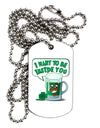 Green Beer - Inside You Adult Dog Tag Chain Necklace-Dog Tag Necklace-TooLoud-1 Piece-Davson Sales