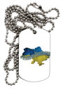 #stand with Ukraine Country Adult Dog Tag Chain Necklace - 1 Piece Too