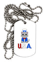 Patriotic Cat - USA Adult Dog Tag Chain Necklace by TooLoud-Dog Tag Necklace-TooLoud-White-Davson Sales