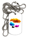 CMYK Clouds Adult Dog Tag Chain Necklace-Dog Tag Necklace-TooLoud-White-Davson Sales