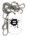 Equal Paint Splatter Adult Dog Tag Chain Necklace by TooLoud-Dog Tag Necklace-TooLoud-White-Davson Sales