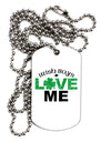 Irish Boys Love Me Adult Dog Tag Chain Necklace-Dog Tag Necklace-TooLoud-1 Piece-Davson Sales