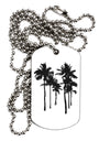 Palm Rows Silhouette Adult Dog Tag Chain Necklace-Dog Tag Necklace-TooLoud-1 Piece-Davson Sales