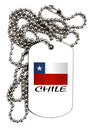 Chile Flag Adult Dog Tag Chain Necklace-Dog Tag Necklace-TooLoud-12 Pieces-Davson Sales