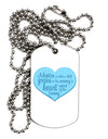 Adoption is When - Mom and Son Quote Adult Dog Tag Chain Necklace by TooLoud-Dog Tag Necklace-TooLoud-White-Davson Sales