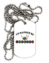 I'd Rather Be Bowling Adult Dog Tag Chain Necklace-Dog Tag Necklace-TooLoud-1 Piece-Davson Sales