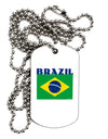 Brazil Flag Adult Dog Tag Chain Necklace-Dog Tag Necklace-TooLoud-12 Pieces-Davson Sales